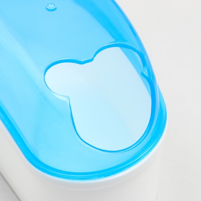 Туалет-туннель с лопаткой для грызунов Туалет-туннель с лопаткой для грызунов "Пижон", 14,5 х 7 х 7 см, синий