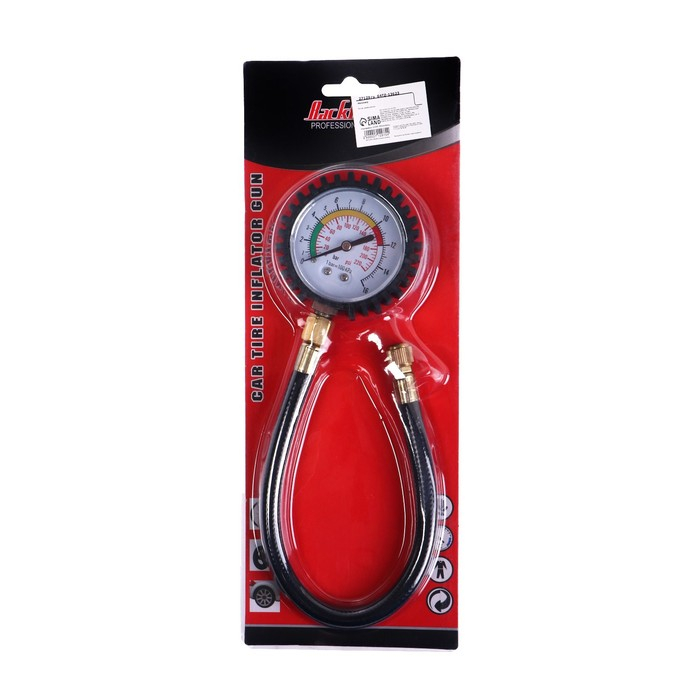 Манометр механический, винтовое соединение, шланг 18 см Манометр механический, винтовое соединение, шланг 18 см