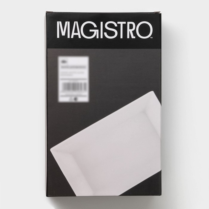 Форма для выпечки из жаропрочной керамики Magistro White gloss, 1,6 л, 27×17×6,3 см Форма для выпечки из жаропрочной керамики Magistro White gloss, 1,6 л, 27×17×6,3 см