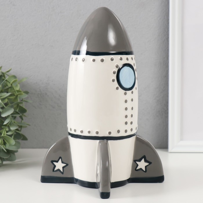 Копилка керамика  Копилка керамика "Ракета" 16,5х16,5х24 см