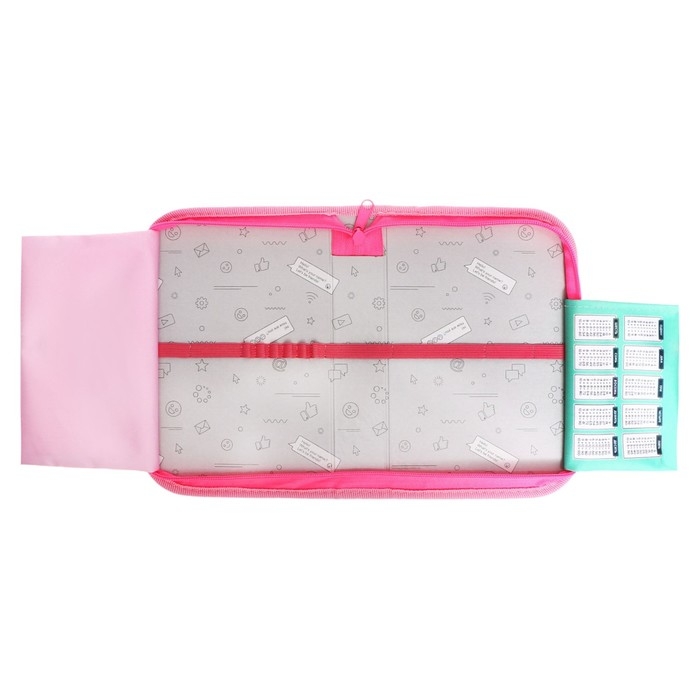 Пенал 1 секция 140 х 210 х 40 мм, откидной карман и косметичка, тканевый, Calligrata TOP Content  Пенал 1 секция 140 х 210 х 40 мм, откидной карман и косметичка, тканевый, Calligrata TOP Content "Олененок"