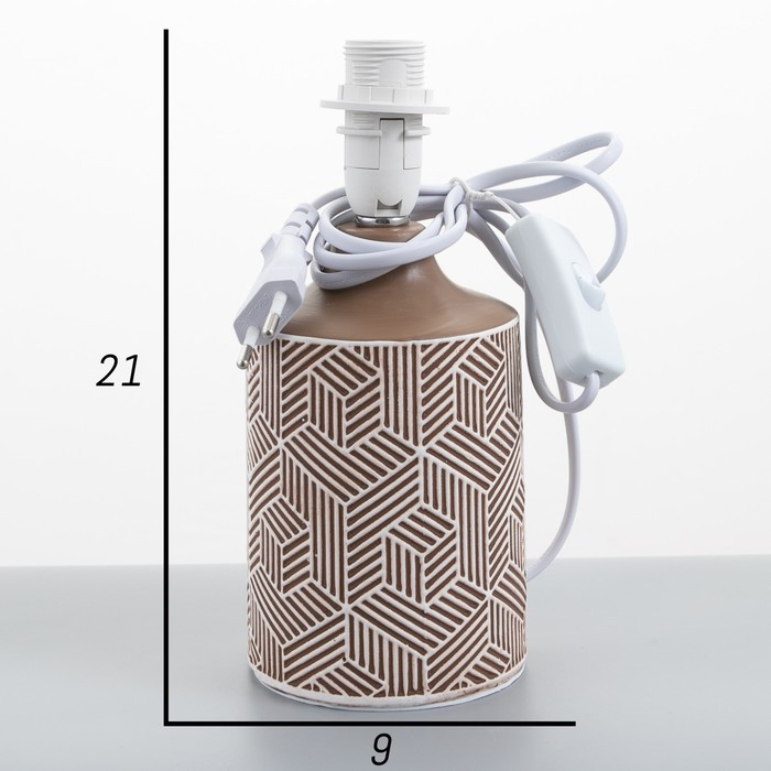 Лампа настольная 48475/1 E14 40Вт кофе 18х18х32 см RISALUX