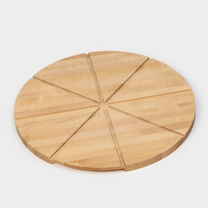 Доска для пиццы с потайными ручками Adelica «Итальяно», d=40 см, берёза Доска для пиццы с потайными ручками Adelica «Итальяно», d=40 см, берёза