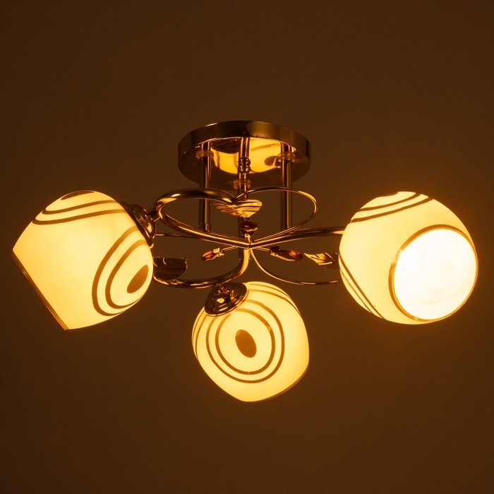 Люстра Люстра "Дорис" 3х40Вт Е27 Золото МОДЕЛЬ: 2679462