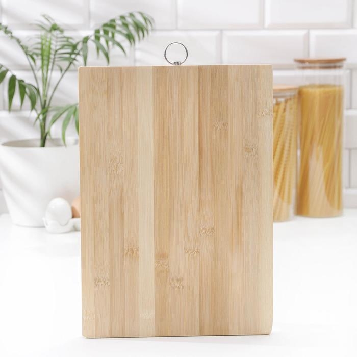 Доска разделочная Доляна «Зебра», 34×24×1,7 см, бамбук