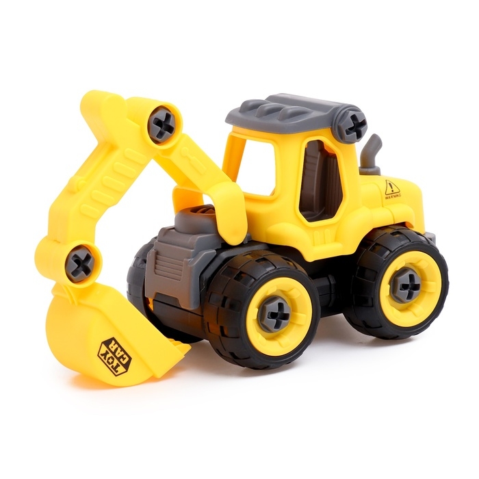 Конструктор винтовой «Экскаватор», с отвёрткой, 27 деталей Конструктор винтовой «Экскаватор», с отвёрткой, 27 деталей