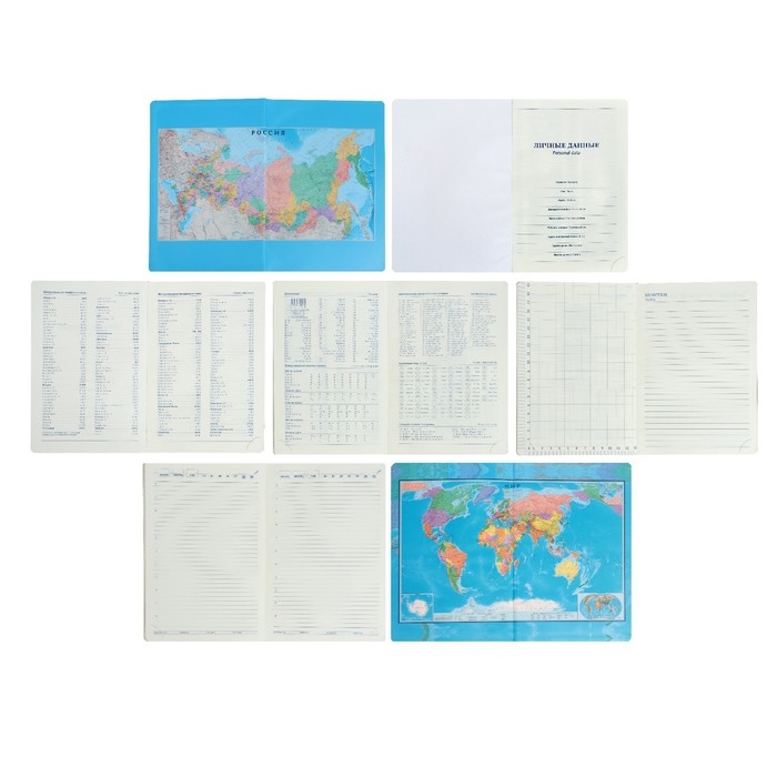 Ежедневник недатированный А5, 140 листов в клетку, с калькулятором, с хлястиком, обложка кожзам, МИКС Ежедневник недатированный А5, 140 листов в клетку, с калькулятором, с хлястиком, обложка кожзам, МИКС