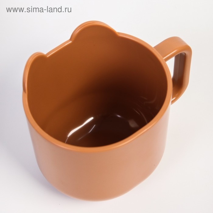 Кружка детская 260 мл., «Мишка», цвет коричневый Кружка детская 260 мл., «Мишка», цвет коричневый