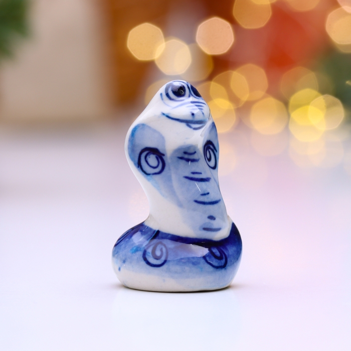 Новый год. Сувенир символ года Новый год. Сувенир символ года "Змея Жан", гжель