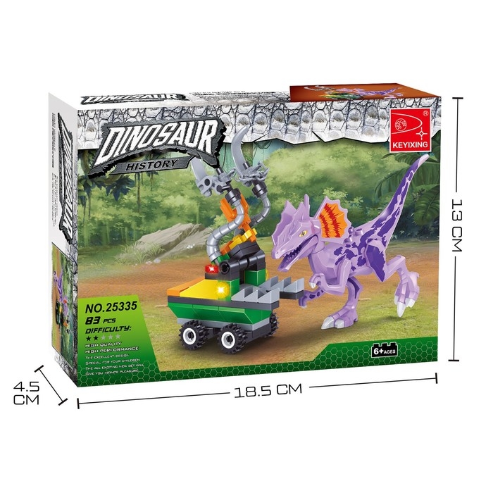 Конструктор Диноленд «Сражение с велоцираптором», 83 детали Конструктор Диноленд «Сражение с велоцираптором», 83 детали