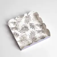 Коробка для печенья, кондитерская упаковка с PVC крышкой, &laquo;Грозди&raquo;, 13 х 13 х 3 см