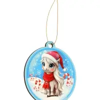 Подвеска новогодняя деревянная Лесная мастерская &laquo;Лошадка. Верь в чудеса!&raquo;