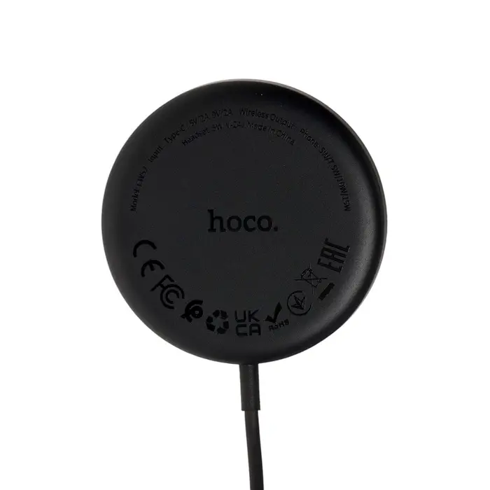 Беспроводное зарядное устройство Hoco CW52, MagSafe, магнит, 15 Вт, Type-C, 2 А, 1 м