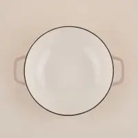 Сковорода-Вок SL Home, 3.1 л, d=31 см, h=8.5 см, с эмалированным покрытием, индукция, чугун, бежевая