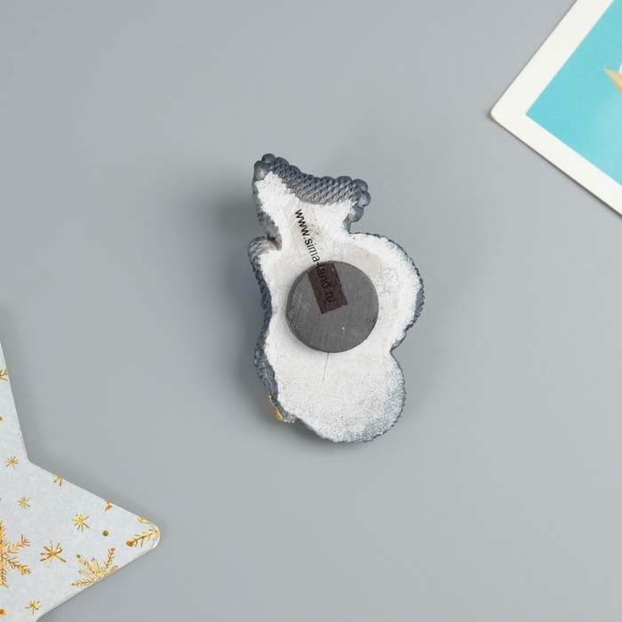 Магнит полистоун  Магнит полистоун "Змей тёмный с монетками" МИКС 6,5х3,8х2 см