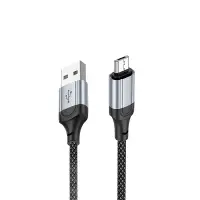 Кабель USB на MicroUSB 1M 2.4A X102 HOCO черный