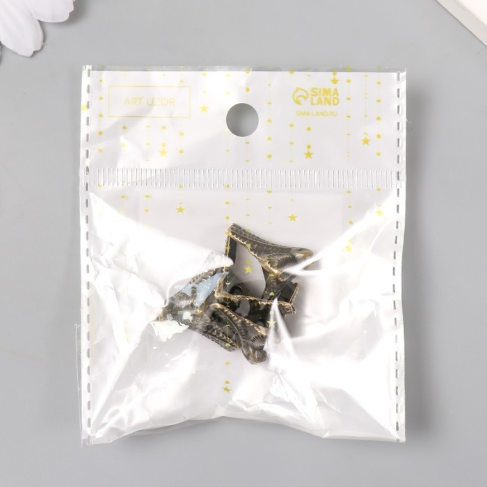 Уголок (ножка) для шкатулки металл "Рептилия" (набор 4 шт) 1,5х2х1,5 см