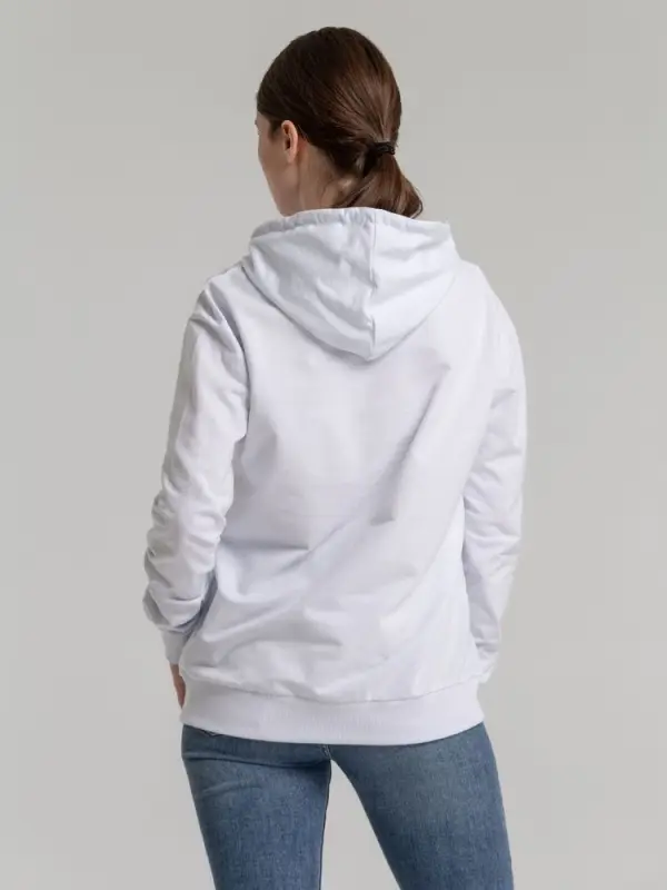 Толстовка с капюшоном Unit Kirenga белая, размер XS Толстовка с капюшоном Unit Kirenga белая, размер XS