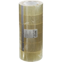 Клейкая лента упаковочная 48мм х 132м, прозрачный, 43мкм, 6 шт/уп