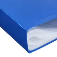 Папка с 100 вкладышами А4, корешок 40 мм, 700 мкм, Calligrata, текстура &laquo;песок&raquo;, синяя