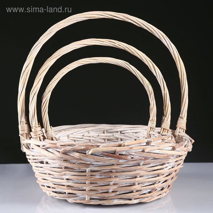 Набор корзин, 3 шт, 36х36х13х36 см Набор корзин, 3 шт, 36х36х13х36 см