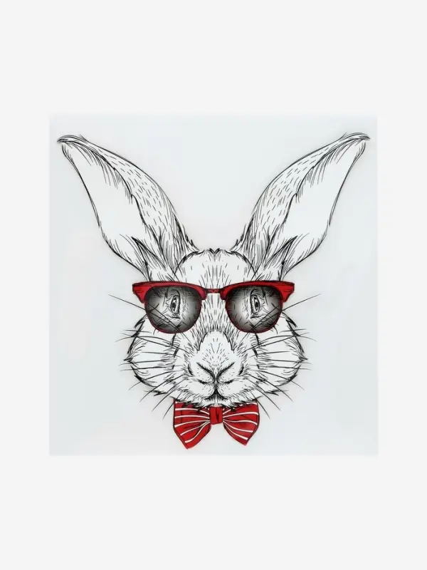 Термонаклейка &laquo;Заяц&raquo;, 17&times;17.5 см