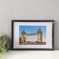 Фоторамка для фото 21х30 см, с паспарту 15х21 см, Lumo, чёрный