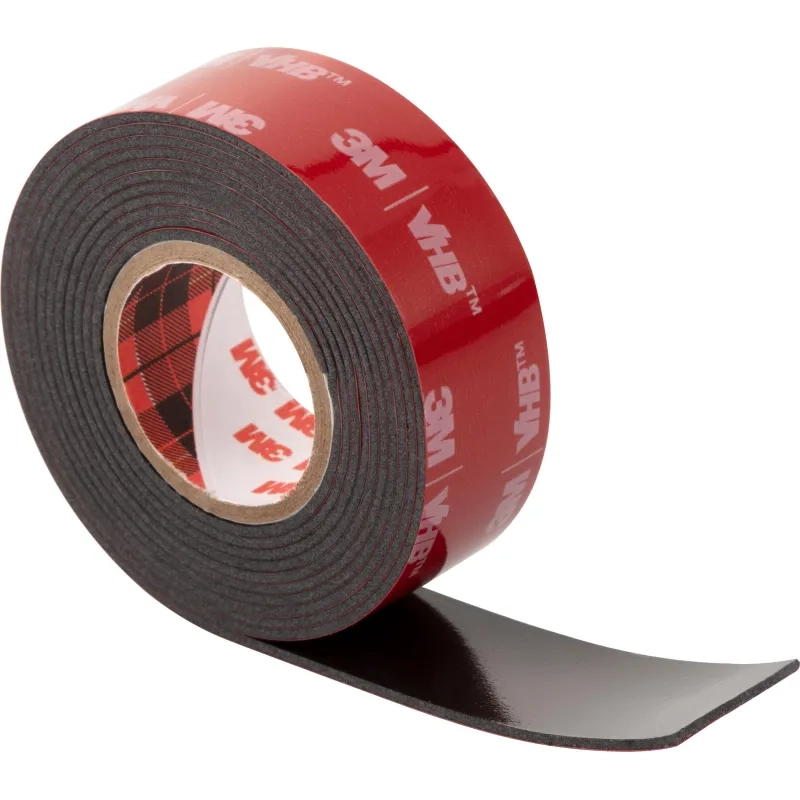 Клейкая лента 3M VHB монтажная универсальная, сверхсильная, черная 19ммх3м