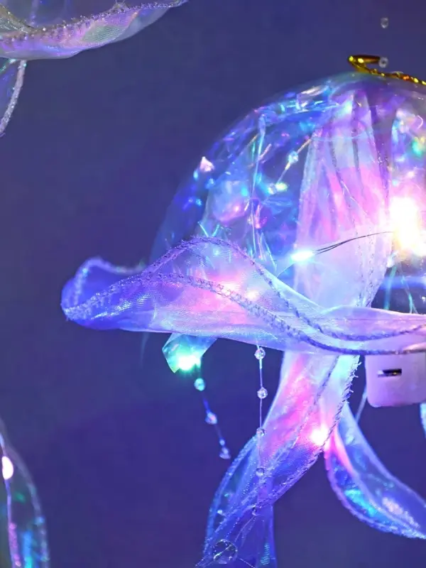 Набор светящихся медуз 2 шт ночник LED RGB 3хAG13 20х20х50 см Набор светящихся медуз 2 шт ночник LED RGB 3хAG13 20х20х50 см