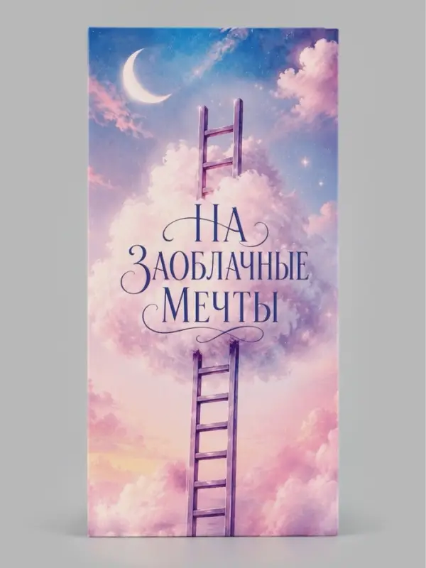 Конверт для денег &laquo;На заоблачные мечты&raquo;, облако, 16.5&times;8 см