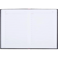 Ежедневник недатированный черный,А5,145х205мм,136л,Ideal 3-122/03