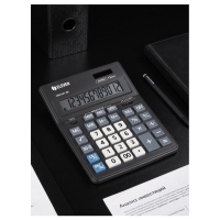 Калькулятор настольный Eleven Business Line CDB1201-BK, 12 разрядов, двойное питание, 155 х 205 х 35мм, черный