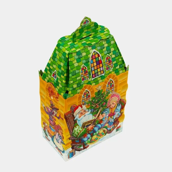 Подарочная коробка новогодняя Замок малый Время сказок 14.6×8.2×32 см Подарочная коробка новогодняя Замок малый Время сказок 14.6×8.2×32 см