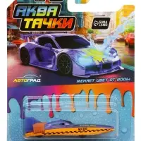 Машинка металлическая, меняет цвет от воды, масштаб 1:64, цвет МИКС, на блистере