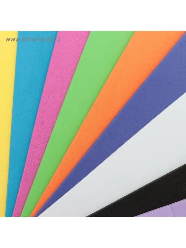 Набор «Пенка» А4, 10 листов, 10 цветов, толщина 2 мм Набор «Пенка» А4, 10 листов, 10 цветов, толщина 2 мм