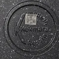 Сковорода блинная KUKMARA, d=24 см, пластиковая ручка, антипригарное покрытие, литой алюминий, чёрная