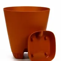 Кашпо с прикорневым поливом 15 л D-29,5см, H-31см карамель "Гранд"