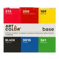 Набор высококонцентрированных красителей Art Color Base 6 цветов по 12 мл