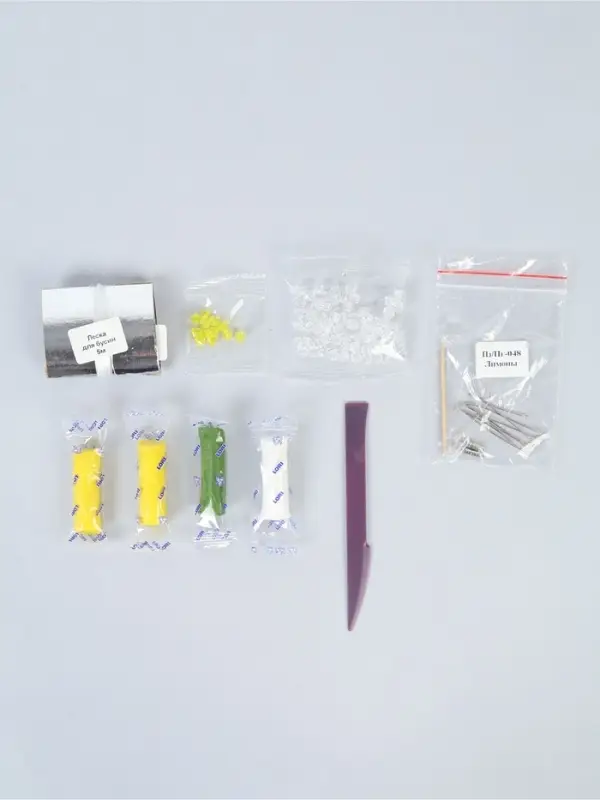 Набор из полимерной глины "Колье и браслет. Лимоны" Пз/Пг-048