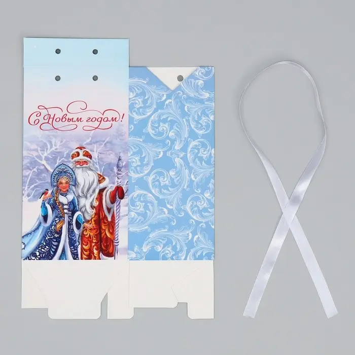 Упаковка для кондитерских изделий «С Новым годом!», 8×10×16 см Упаковка для кондитерских изделий «С Новым годом!», 8×10×16 см