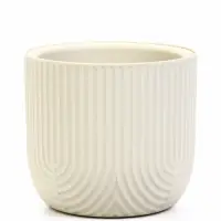 Кашпо со вставкой 1,9 л d18 см h16,5 см РАМОНА белый