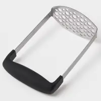Толкушка для картофеля Доляна Smasher, 11&times;18 см, нержавеющая сталь, чёрный