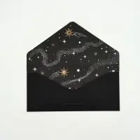 Конверт подарочный «Космос», софт тач, тиснение, 19 × 9,2 см