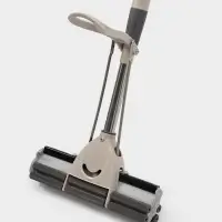 Швабра для мытья пола PVA с двойным роликовым отжимом Доляна, стальной телескоп черенок 28&times;6&times;106(130) см