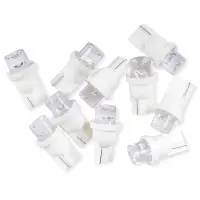 T011 T10/белый/ (W2.1x9.5d) 1LED усечённая W5W,10 шт.