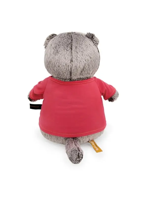 Мягкая игрушка &laquo;Кот Басик&raquo; 19 см, в лонгсливе с принтом &laquo;Супер кот&raquo;