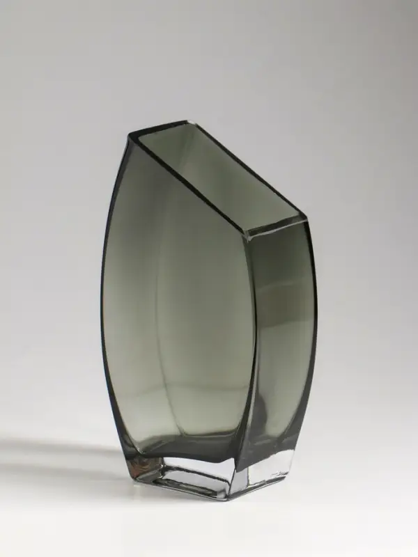 Ваза для цветов, &laquo;Эйми&raquo;, 20&times;11 см, стекло, серая