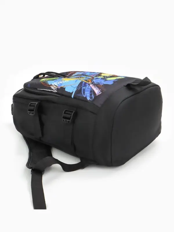 Рюкзак школьный &laquo;Тенис&raquo;, с карманами, с рисунком, размер 31&times;16&times;42 см, чёрный