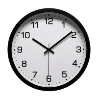 Часы настенные &laquo;Классика&raquo;, плавный ход, d=30.5 см, чёрные