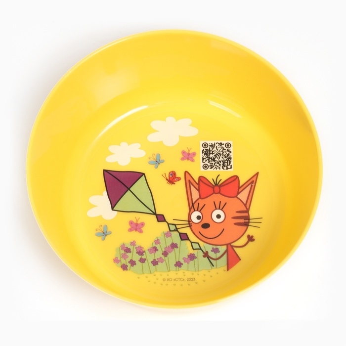 Набор детской посуды ТРИ КОТА «Обучайка», (тарелка, миска, стакан, ложка) Набор детской посуды ТРИ КОТА «Обучайка», (тарелка, миска, стакан, ложка)